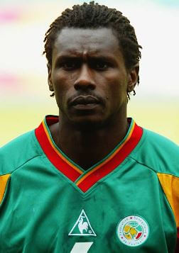 Aliou Cisse in 2002 before the FIFA World Cup finals. 